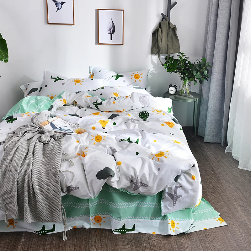 2018 Sky Sun Bedding Set Soft Cotton Fabric 3/4Pcs Twin Queen King Size Duvet Cover Flat Sheet Pillow Cases
2018 Sky Sun Bedding Set Soft Cotton Fabric 3/4Pcs Twin Queen King Size Duvet Cover Flat Sheet Pillow Cases