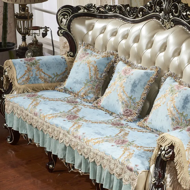 European Luxury jacquard sofa cover for living room high grade couch covers for sofas Sectional Sofa covers custom size
European Luxury jacquard sofa cover for living room high grade couch covers for sofas Sectional Sofa covers custom size