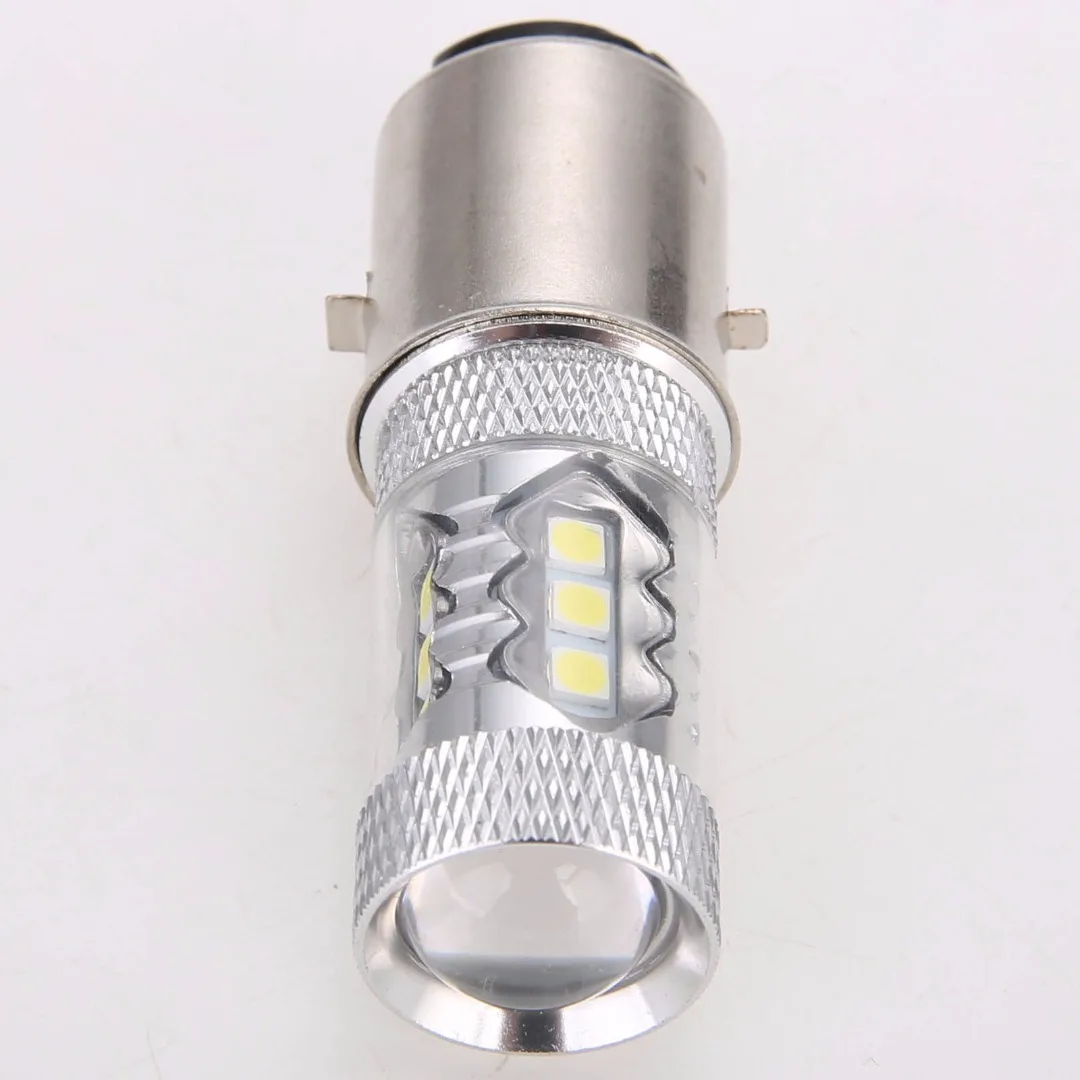 Mayitr 1pc BA20D H6 80W White LED Light 12V Motorcycle Headlight Fog DRL Bulb Super Bright Lamp For Moped Scooter 6000-6500K