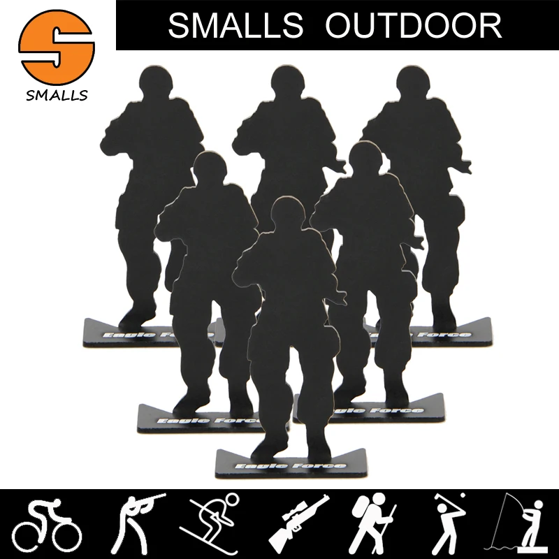 6pcs airsoft hunting gun accessories iron metal soldier model military shooting targets for hunting black
6pcs airsoft hunting gun accessories iron metal soldier model military shooting targets for hunting black