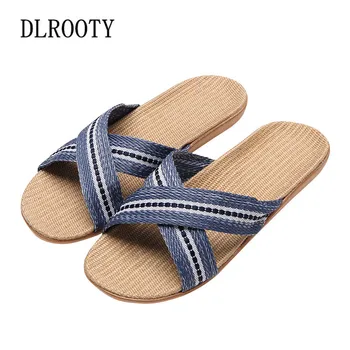 Men Slippers Sandals Flip Flops 2019 New Summer Fashion Breathable Hemp Non-slip Shoes Man Home Slides Striped Casual Male
Men Slippers Sandals Flip Flops 2019 New Summer Fashion Breathable Hemp Non-slip Shoes Man Home Slides Striped Casual Male
