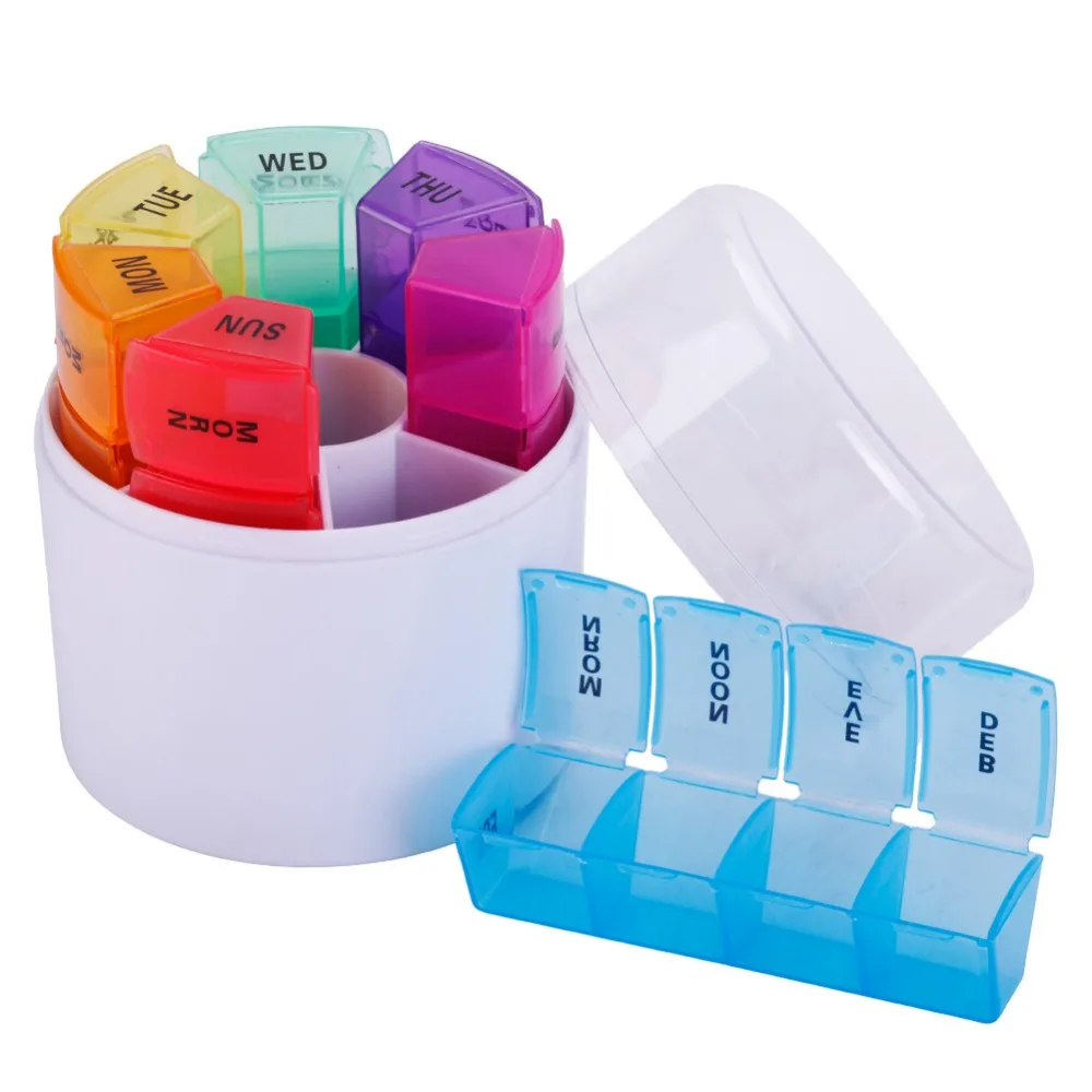 Round Shape 28 Squares Medicine Storage Organizer Container Case Weekly 7 Days Tablet Pill Drug Box Holder Dispenser Health Care
Round Shape 28 Squares Medicine Storage Organizer Container Case Weekly 7 Days Tablet Pill Drug Box Holder Dispenser Health Care
