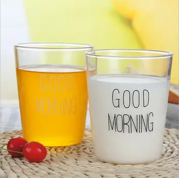 Good Morning Black White Transparent Creative Glass Coffee Tea Drinks Dessert Breakfast Milk Cup Kitchenware Glass Mugs 400ml
Good Morning Black White Transparent Creative Glass Coffee Tea Drinks Dessert Breakfast Milk Cup Kitchenware Glass Mugs 400ml
