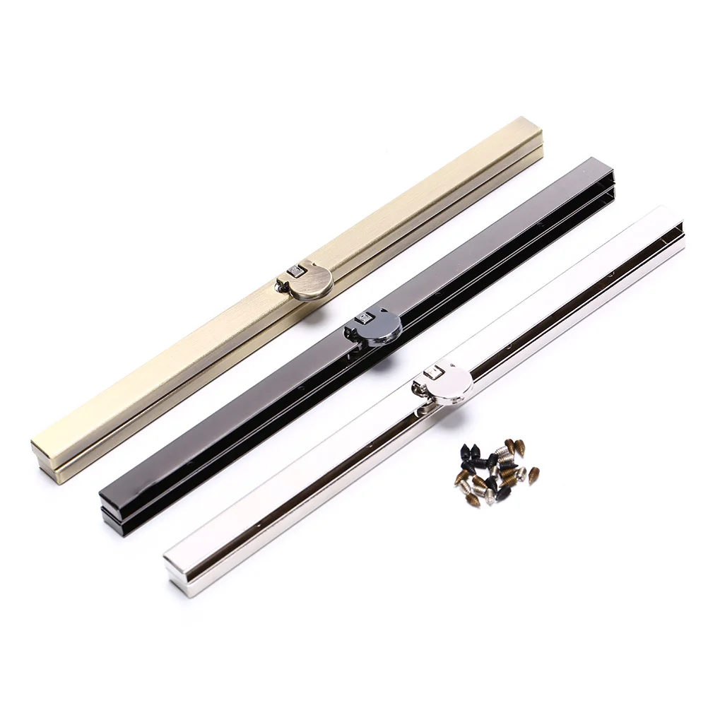 1PCS Metal Purse Frame For Wallet Making DIY Bags Accessories Fashion Antique Black Chrome Bronze Tone Edge Strip Clasp 19cm
1PCS Metal Purse Frame For Wallet Making DIY Bags Accessories Fashion Antique Black Chrome Bronze Tone Edge Strip Clasp 19cm