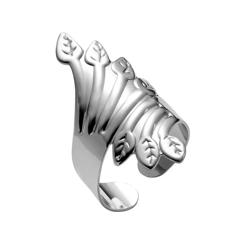 2019 New Fashion Silver Asymmetrical Leaves Opening Ring For Women Punk Alloy Finger Rings Simple Boho Jewelry
2019 New Fashion Silver Asymmetrical Leaves Opening Ring For Women Punk Alloy Finger Rings Simple Boho Jewelry