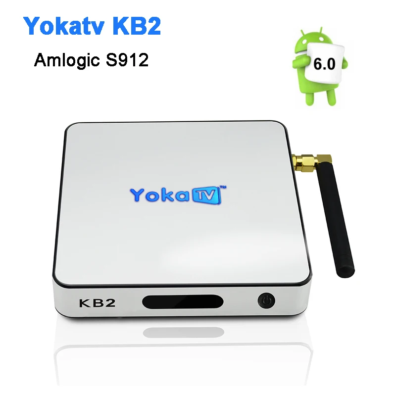 

Yokatv KB2 Amlogic S912 Octa core Android TV Box 2GB 32GB Android 6.0 2.4G 5G WiFI BT4.0 1000M LAN 4K Media Player Set Top Box