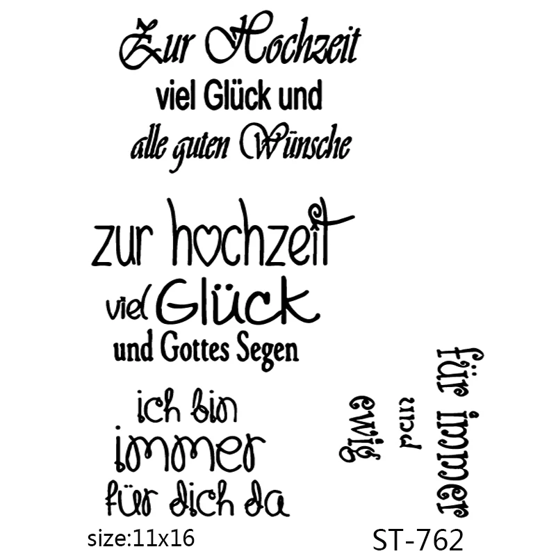 AZSG German Clear Stamps/Seals For DIY Scrapbooking/Card Making/Album Decorative Silicone Stamp Crafts
AZSG German Clear Stamps/Seals For DIY Scrapbooking/Card Making/Album Decorative Silicone Stamp Crafts