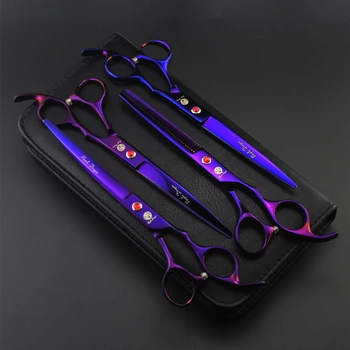 7.0 inch Professional Pet Scissors for Cat Dog Grooming Dogs Shears Hair Cutter Straight & Thinning & Curved Scissors 4pcs/set
7.0 inch Professional Pet Scissors for Cat Dog Grooming Dogs Shears Hair Cutter Straight & Thinning & Curved Scissors 4pcs/set