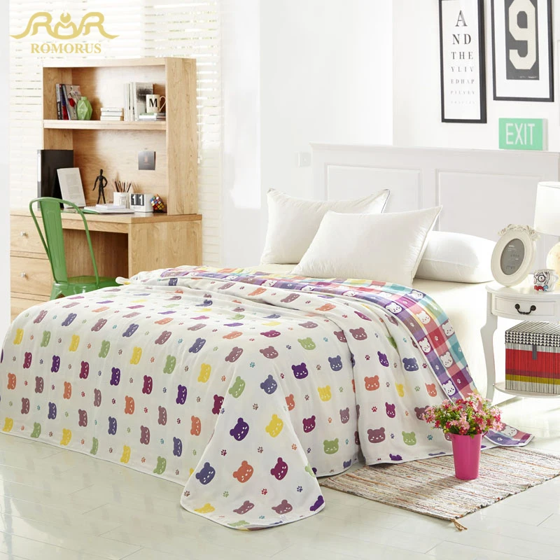 ROMORUS 100% Cotton Lovely Bear Towel Blanket for Kids/Children Cartoon Soft Blankets 120*150cm 150*200cm High Quality Bedspread
ROMORUS 100% Cotton Lovely Bear Towel Blanket for Kids/Children Cartoon Soft Blankets 120*150cm 150*200cm High Quality Bedspread