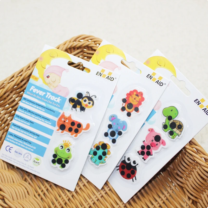 3pcs Cartoon Sticker LCD Forehead Thermometers Body Fever Thermometers Head Bands Children Safety Baby Care Thermometer
3pcs Cartoon Sticker LCD Forehead Thermometers Body Fever Thermometers Head Bands Children Safety Baby Care Thermometer