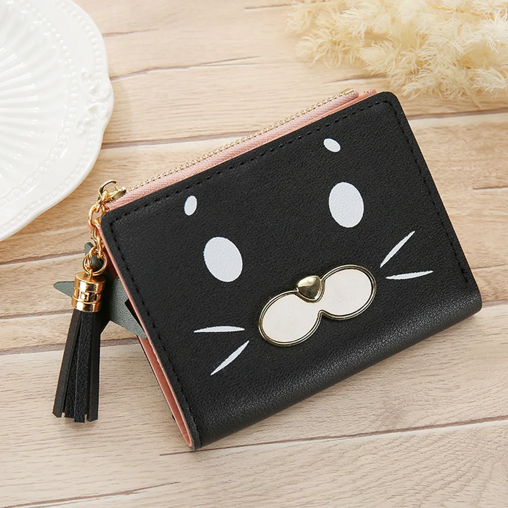 Mini Womens Wallets Purses Cartoon Cat Short Female Coin Purse Credit Card Holder Kawaii Bag Lady Portable Lady Brand Cash Phone Card
Mini Womens Wallets Purses Cartoon Cat Short Female Coin Purse Credit Card Holder Kawaii Bag Lady Portable Lady Brand Cash Phone Card