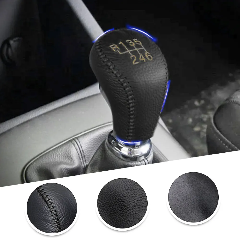 

Car Gear Cover PU Leather For Custom 6 Gear MT Gear Shift Knob Cover Gear Shift Lever