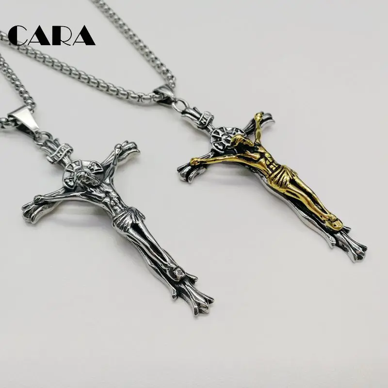 2019 New 316L stainless steel big Crucifix necklace mens Christian Jesus cross pendant & necklace jewelry for men BLKN0418
2019 New 316L stainless steel big Crucifix necklace mens Christian Jesus cross pendant & necklace jewelry for men BLKN0418