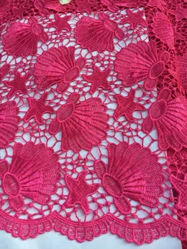 New African lace fabric high quality cord lace material fushcia pink color Nigerian guipure Lace fabric For Party wedding Dress
New African lace fabric high quality cord lace material fushcia pink color Nigerian guipure Lace fabric For Party wedding Dress