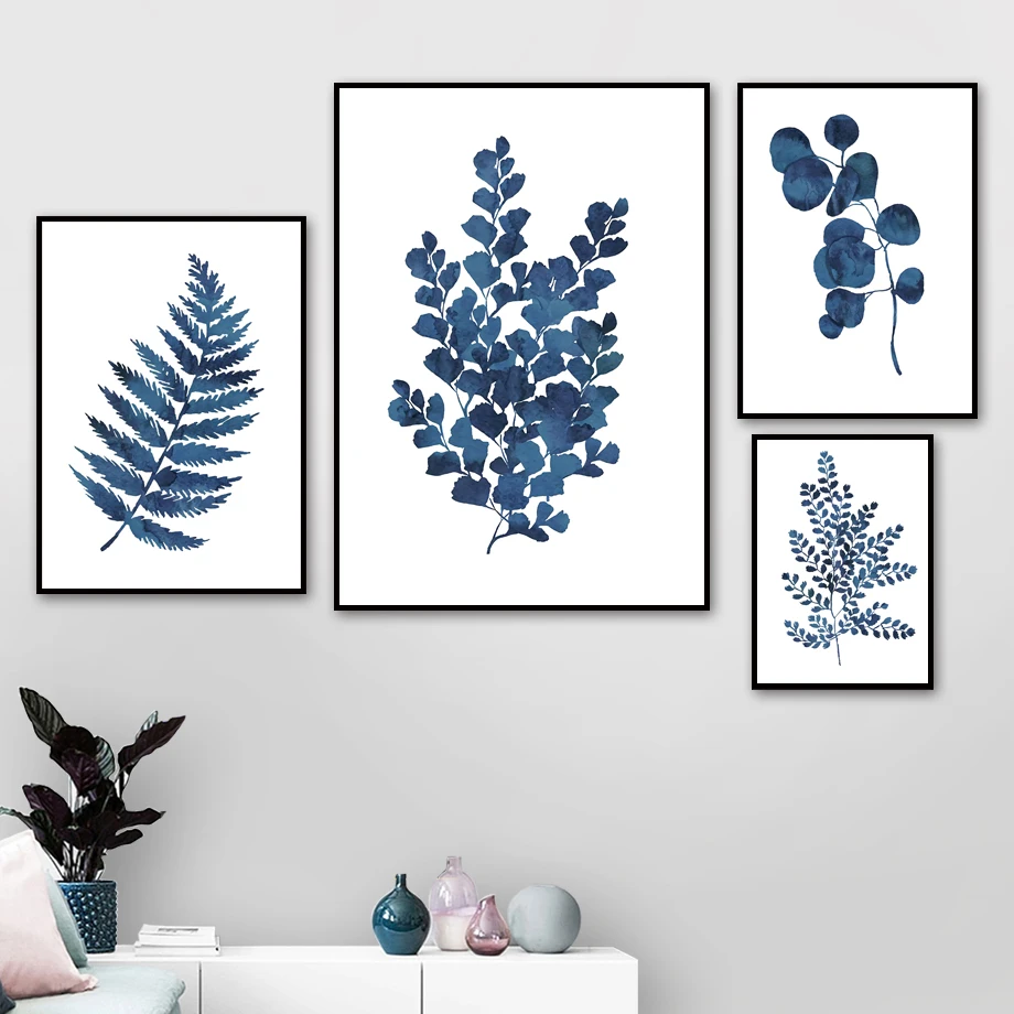 Blue Fresh Leaf Wall Art Canvas Painting Plant Art Nordic Posters And Prints Watercolor Wall Pictures For Living Room Decor
Blue Fresh Leaf Wall Art Canvas Painting Plant Art Nordic Posters And Prints Watercolor Wall Pictures For Living Room Decor