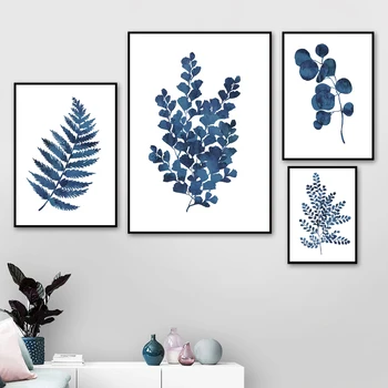 Blue Fresh Leaf Wall Art Canvas Painting Plant Art Nordic Posters And Prints Wall Pictures For Living Room Decor
Blue Fresh Leaf Wall Art Canvas Painting Plant Art Nordic Posters And Prints Wall Pictures For Living Room Decor