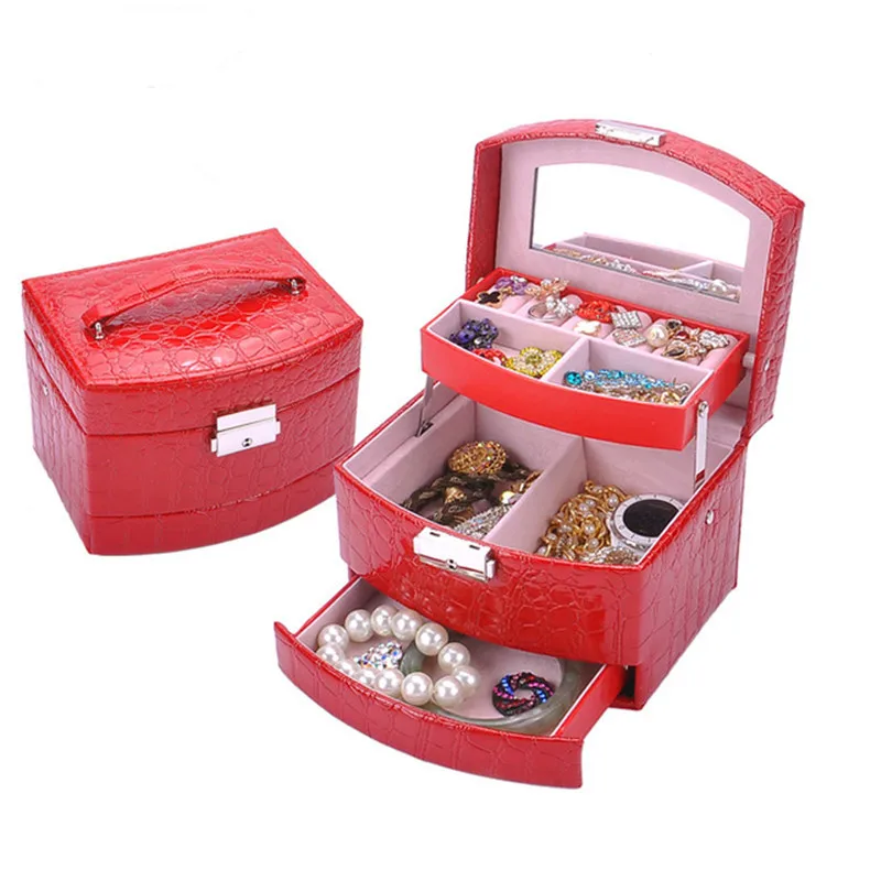 Automatic 3 Layers Box For Cosmetics Leather Makeup Organizer Jewel Storage Box For Holding Ring Necklace Bracelet Earring
Automatic 3 Layers Box For Cosmetics Leather Makeup Organizer Jewel Storage Box For Holding Ring Necklace Bracelet Earring