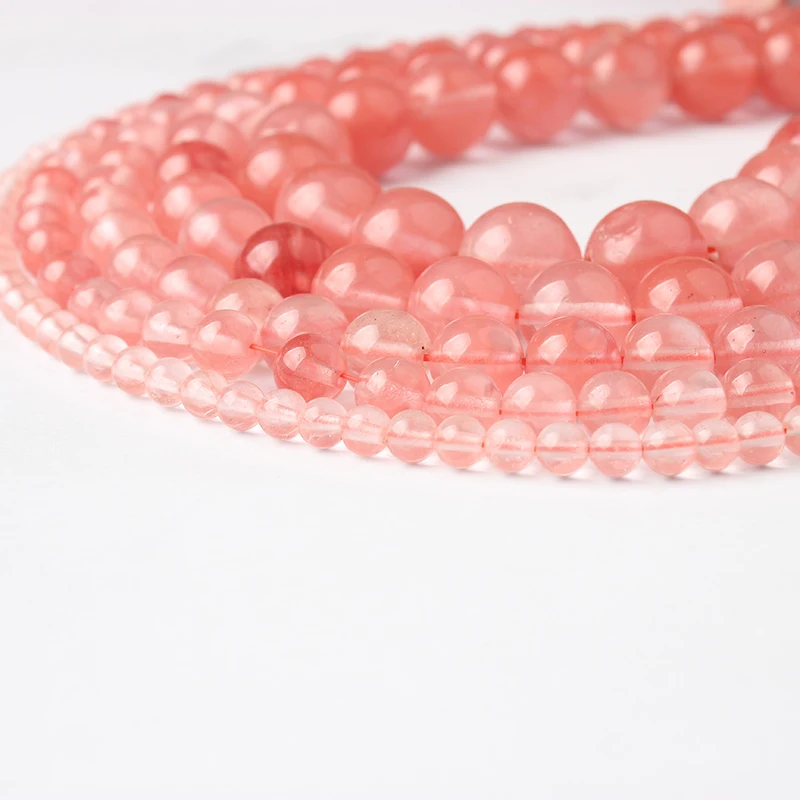 LanLi 4/6/8/10/12mm natural Jewelry Beautiful Watermelon red stones beads DIY Men and women bracelet necklace Accessories
LanLi 4/6/8/10/12mm natural Jewelry Beautiful Watermelon red stones beads DIY Men and women bracelet necklace Accessories
