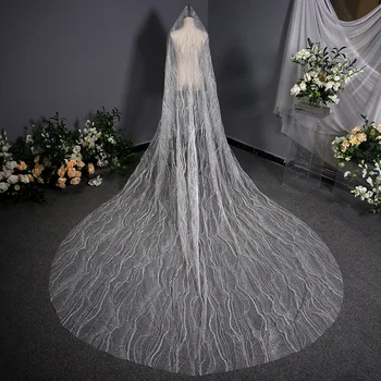 Size 350cm*300cm Long Bridal Veil White One Layer Velo De Novia High Quality Women Cathedral Wedding Veils Accessoire Mariage
Size 350cm*300cm Long Bridal Veil White One Layer Velo De Novia High Quality Women Cathedral Wedding Veils Accessoire Mariage
