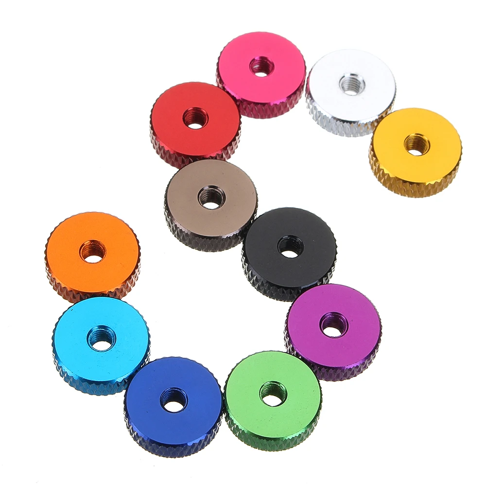 10Pcs M3 Manual Knurled Thumb Washers Screw Nut Spacer Flat Washer Aluminum Alloy Multicolor For FPV RC Model Toys New
10Pcs M3 Manual Knurled Thumb Washers Screw Nut Spacer Flat Washer Aluminum Alloy Multicolor For FPV RC Model Toys New