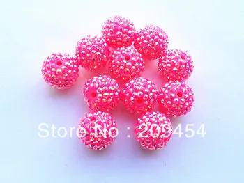 20mm 100pcs/lot Bright Hot Pink AB Resin Rhinestone Ball Beads,Chunky Beads For Kids Jewelry Making
20mm 100pcs/lot Bright Hot Pink AB Resin Rhinestone Ball Beads,Chunky Beads For Kids Jewelry Making