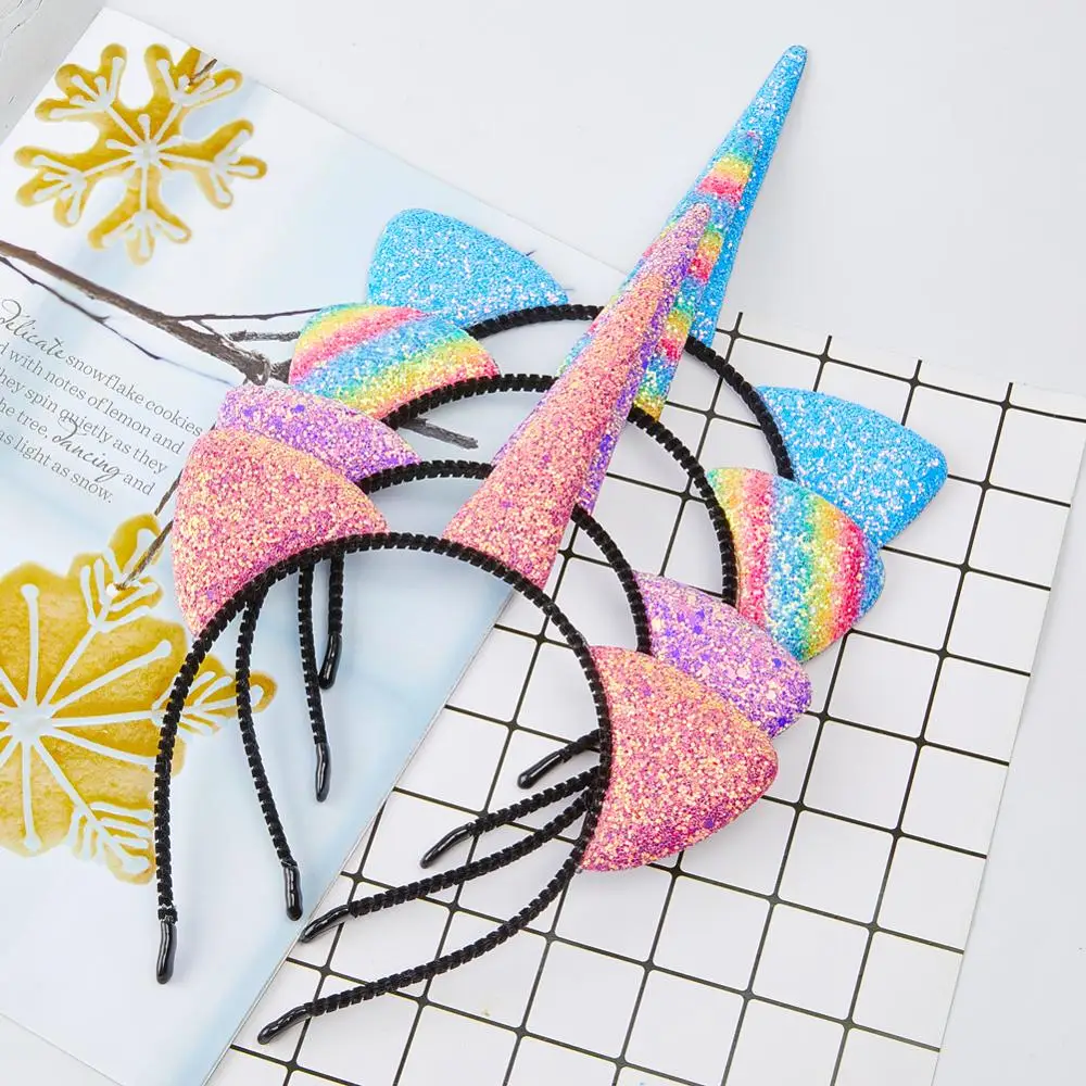 Fioday 1pc Glitter Unicorn Headbands for Girls Rainbow Cat Ears Hair Band for Party Supplies Kids Hair Accessories Wholesale
Fioday 1pc Glitter Unicorn Headbands for Girls Rainbow Cat Ears Hair Band for Party Supplies Kids Hair Accessories Wholesale
