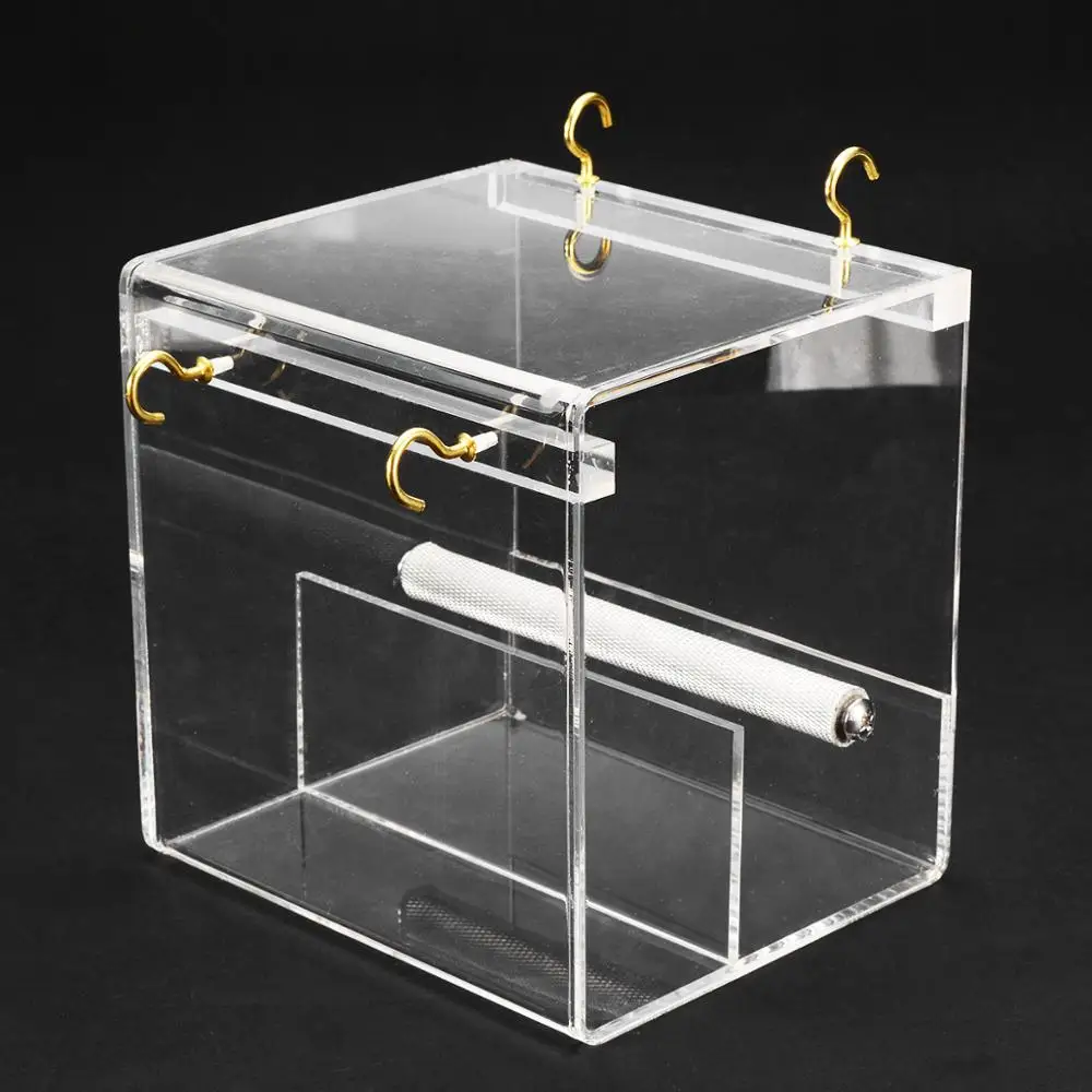 High Quality Seed Bird Feeder No Mess Parrot Toys Cockatiel Finch Tidy Corral Creative Acrylic Transparent Food Box
High Quality Seed Bird Feeder No Mess Parrot Toys Cockatiel Finch Tidy Corral Creative Acrylic Transparent Food Box