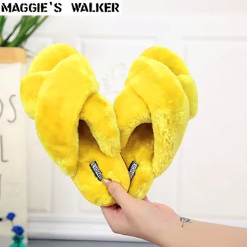 Maggie's Walker Women Fashion Faux Hair Slippers Kid's Candy-Colored Flat-heeled Plush Winter and Autumn Slippers Size 26~41
Maggie's Walker Women Fashion Faux Hair Slippers Kid's Candy-Colored Flat-heeled Plush Winter and Autumn Slippers Size 26~41
