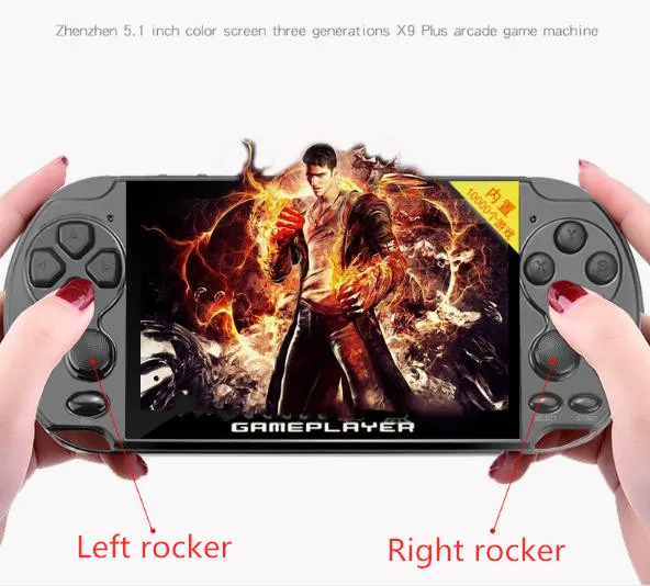 New X9 PLUS 128 bit 5.1 inch retro handheld game console supports MP4 ebook movie 32G TF expansion portable game console
New X9 PLUS 128 bit 5.1 inch retro handheld game console supports MP4 ebook movie 32G TF expansion portable game console