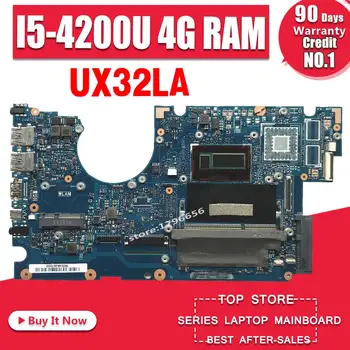 UX32LA I5-4200 CPU 4GB RAM motherboard For Asus UX32LN UX32LA UX32L UX32LA-LN Laptop mainboard Tested Working
UX32LA I5-4200 CPU 4GB RAM motherboard For Asus UX32LN UX32LA UX32L UX32LA-LN Laptop mainboard Tested Working