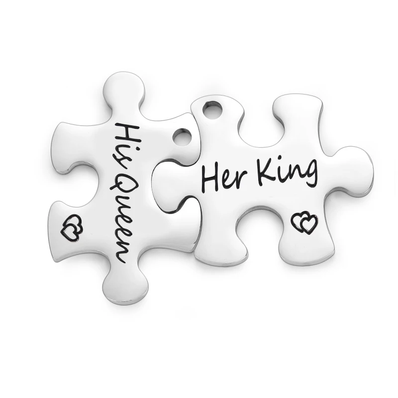 Stainless Steel Puzzle Charms Pendant Jewelry Findings Best Friends Like Us Stay Close In Hear Charm DIY Jewelry Accessories
Stainless Steel Puzzle Charms Pendant Jewelry Findings Best Friends Like Us Stay Close In Hear Charm DIY Jewelry Accessories