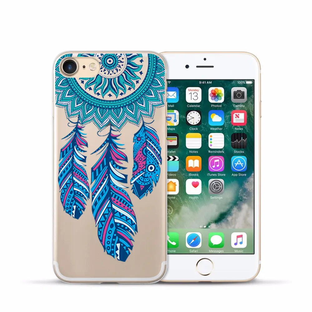 Arvin Case FOR Iphone 6s Soft Clear Protective TPU Back Cover FOR 5 5S 6 sPlus X XS Max XR Painting Silicon Cover FOR Iphone 7 (4)