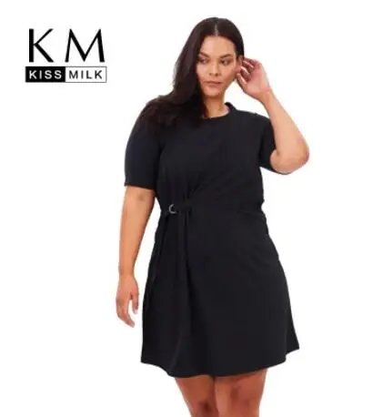 Kissmilk 2019 New Fashion European American Style Plus Size Simple Witty Hot Sale Ladies Casual Fit Above Knee Dress
Kissmilk 2019 New Fashion European American Style Plus Size Simple Witty Hot Sale Ladies Casual Fit Above Knee Dress