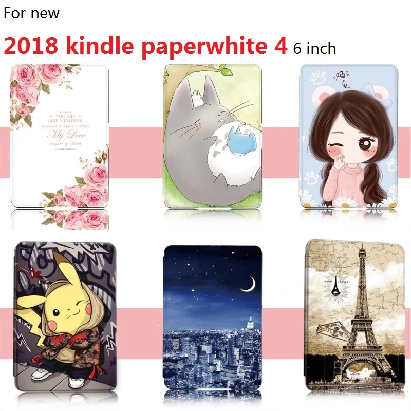 Fashion PU Leather Painted Case for Amazon Kindle paperwhite 4 6 inch Keyboard Version E-reader Ultrathin Delicate Cover cases
Fashion PU Leather Painted Case for Amazon Kindle paperwhite 4 6 inch Keyboard Version E-reader Ultrathin Delicate Cover cases