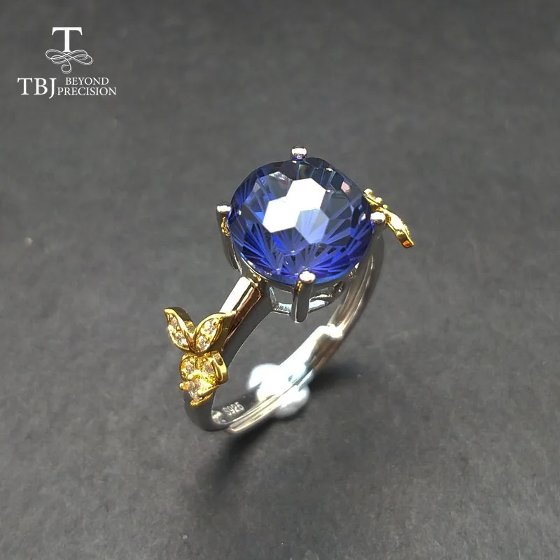 TBJ,Romantic ring with coated tanzanite color topaz football cut gemstone ring in 925 silver fine jewelry for girls as a gift
TBJ,Romantic ring with coated tanzanite color topaz football cut gemstone ring in 925 silver fine jewelry for girls as a gift