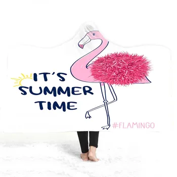 Modern Flamingo Floral Home Picnic Travel Blanket Soft Fluffy Wearable Hooded Blanket Portable Anti-Pilling Blanket Hoodie 
Modern Flamingo Floral Home Picnic Travel Blanket Soft Fluffy Wearable Hooded Blanket Portable Anti-Pilling Blanket Hoodie