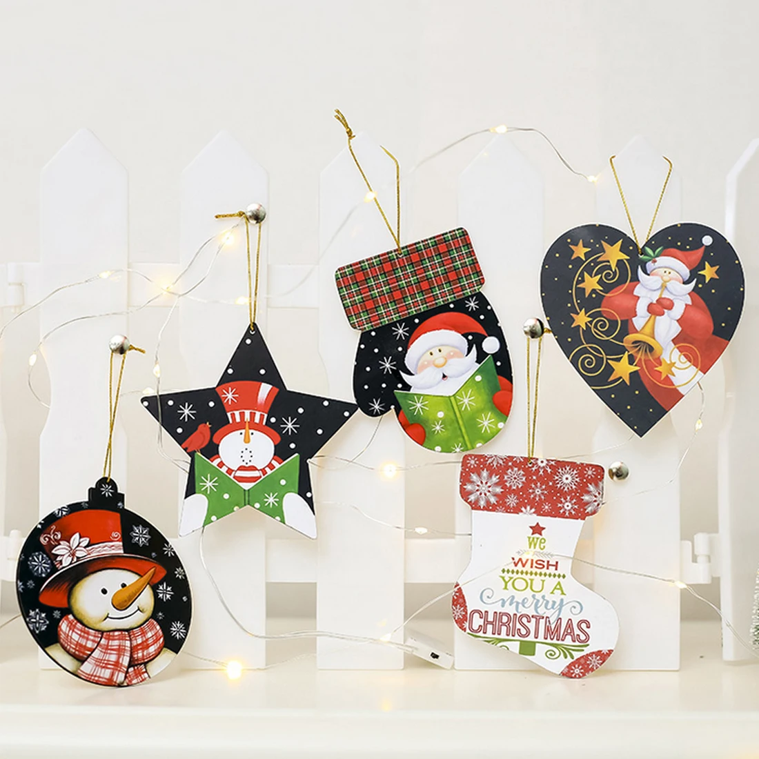 New Year Elk Christmas Tree Ornaments Santa Clause Hanging Xmas Tree Party Decor Pendants Wooden Decoration
New Year Elk Christmas Tree Ornaments Santa Clause Hanging Xmas Tree Party Decor Pendants Wooden Decoration