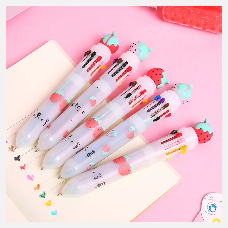 Strawberry Candy Sweet 10 Colors Chunky Ballpoint Pen School Office Supply Gift Stationery Papelaria Escolar
Strawberry Candy Sweet 10 Colors Chunky Ballpoint Pen School Office Supply Gift Stationery Papelaria Escolar