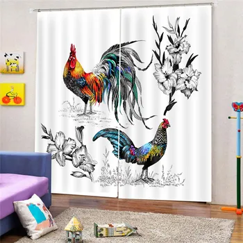 3D Digital Print Cock Modern blackout curtains for living room bedroom window kitchen cloth drapes Blinds panel decor M21
3D Digital Print Cock Modern blackout curtains for living room bedroom window kitchen cloth drapes Blinds panel decor M21