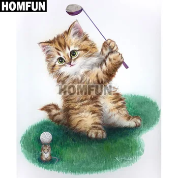 HOMFUN 5D Needlework Diy Diamond Painting Cross Stitch "Cat & Mouse Golf" Diamond Embroidery Square Round Drill Crafts A00832
HOMFUN 5D Needlework Diy Diamond Painting Cross Stitch "Cat & Mouse Golf" Diamond Embroidery Square Round Drill Crafts A00832