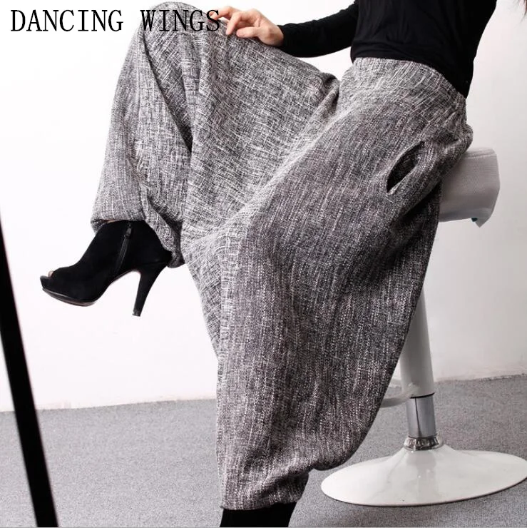 Spring and Autumn Linen Loose Large Size Casual Trousers Elestic Waist Harem Ankle-length Pants Woman
Spring and Autumn Linen Loose Large Size Casual Trousers Elestic Waist Harem Ankle-length Pants Woman