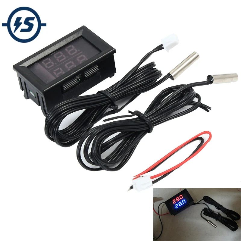 Dual Digital IC Tester LED Display Meter Thermometer Temperature Sensor NTC Waterproof Metal Logic Probe Red+Blue
Dual Digital IC Tester LED Display Meter Thermometer Temperature Sensor NTC Waterproof Metal Logic Probe Red+Blue