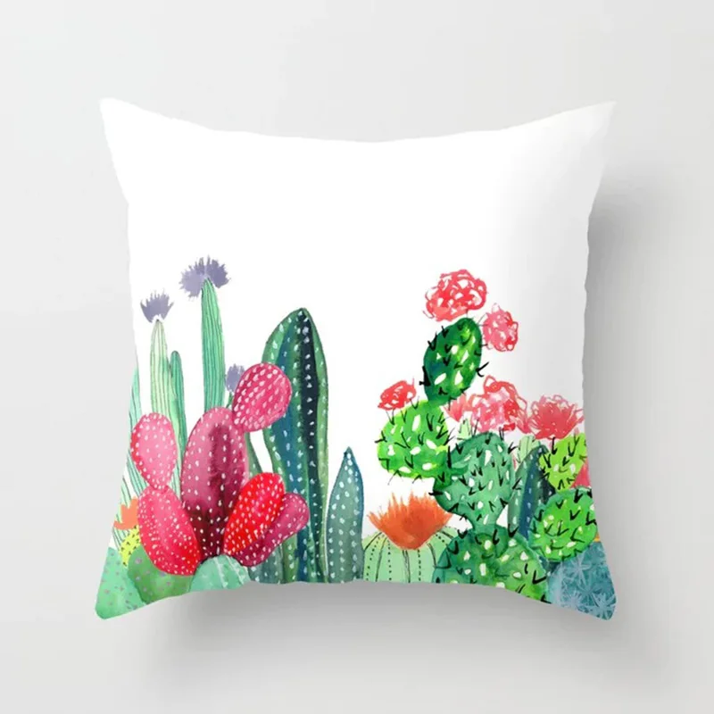 18'' Elife Nordic Cactus Polyester Green leaves Cushion Cover Square plant Pillows Cover For Sofa Car waist Home Decorative
18'' Elife Nordic Cactus Polyester Green leaves Cushion Cover Square plant Pillows Cover For Sofa Car waist Home Decorative