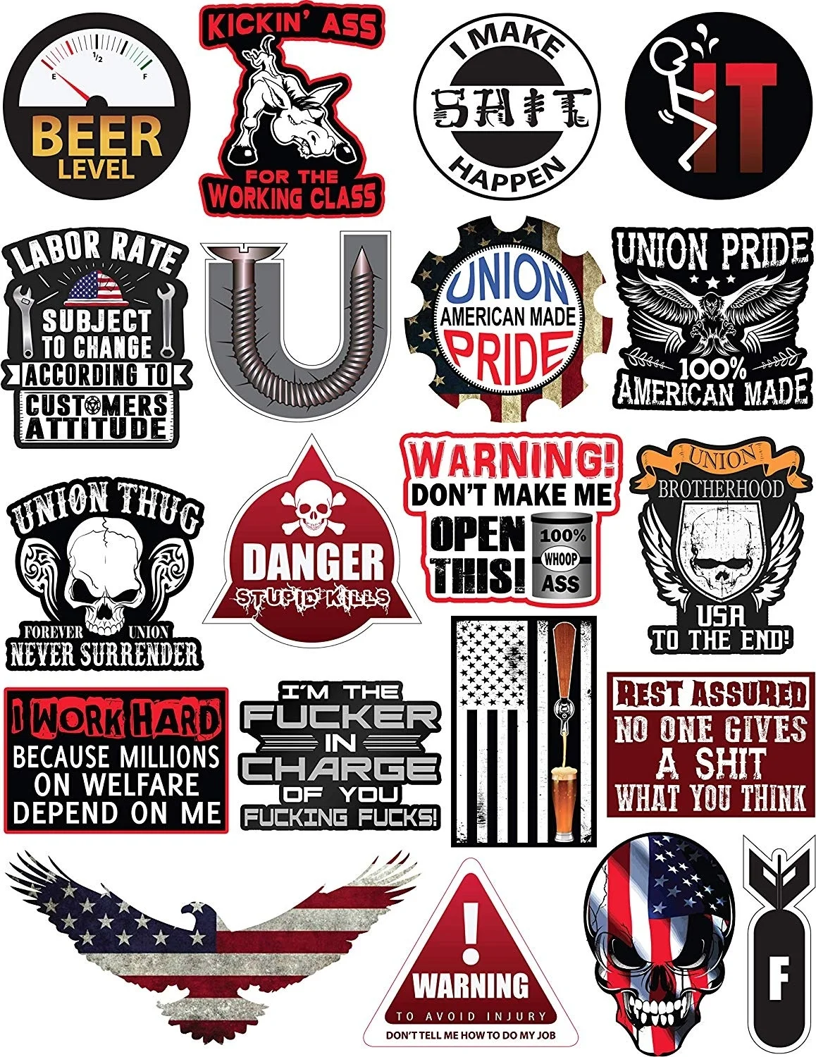 For 20 Hard Hat & Tool Box Vinyl Stickers Funny Decals Hardha Union, Oilfield, Electrician, Ironworker, Welding, American Flag
For 20 Hard Hat & Tool Box Vinyl Stickers Funny Decals Hardha Union, Oilfield, Electrician, Ironworker, Welding, American Flag