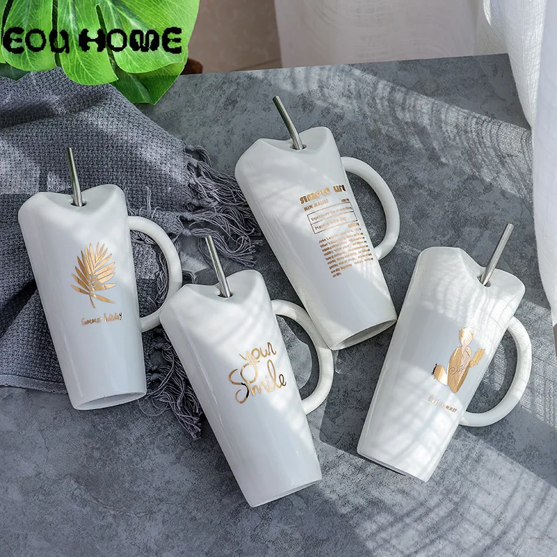 Unique Ceramic Mug with Straw Creative Office Water Cups and Mugs Student Couple Breakfast Milk Juice Cup Gift for Childrens
Unique Ceramic Mug with Straw Creative Office Water Cups and Mugs Student Couple Breakfast Milk Juice Cup Gift for Childrens