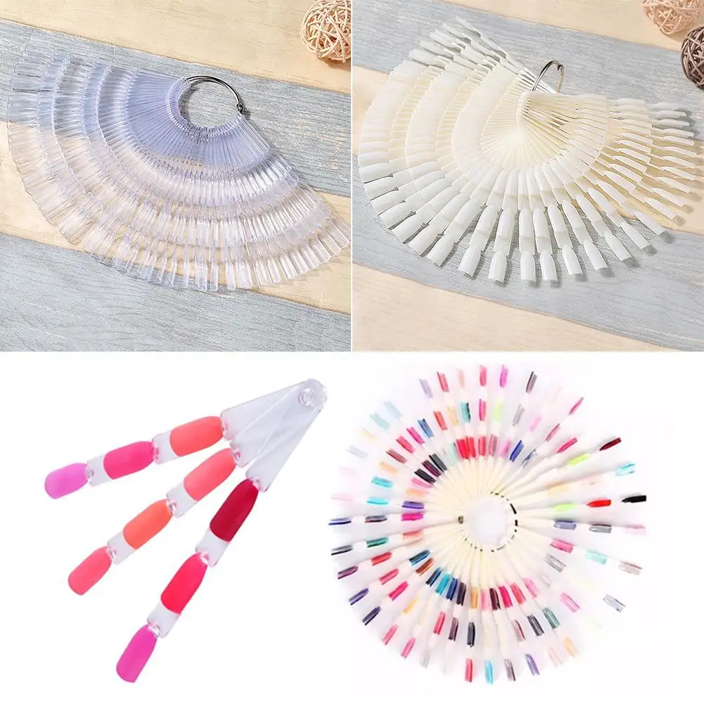 50pcs False Nail Tips Fan Shaped Color Palette Card Display Practice Sticks Nail style swatches Nail art display shelf Polish
50pcs False Nail Tips Fan Shaped Color Palette Card Display Practice Sticks Nail style swatches Nail art display shelf Polish
