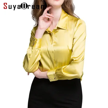 Women SILK SHIRT 94%Natural silk 6%Spandex Button Long sleeved OFFICE LADY Shirt 2018 Fall Winter New shirt Plus size
Women SILK SHIRT 94%Natural silk 6%Spandex Button Long sleeved OFFICE LADY Shirt 2018 Fall Winter New shirt Plus size