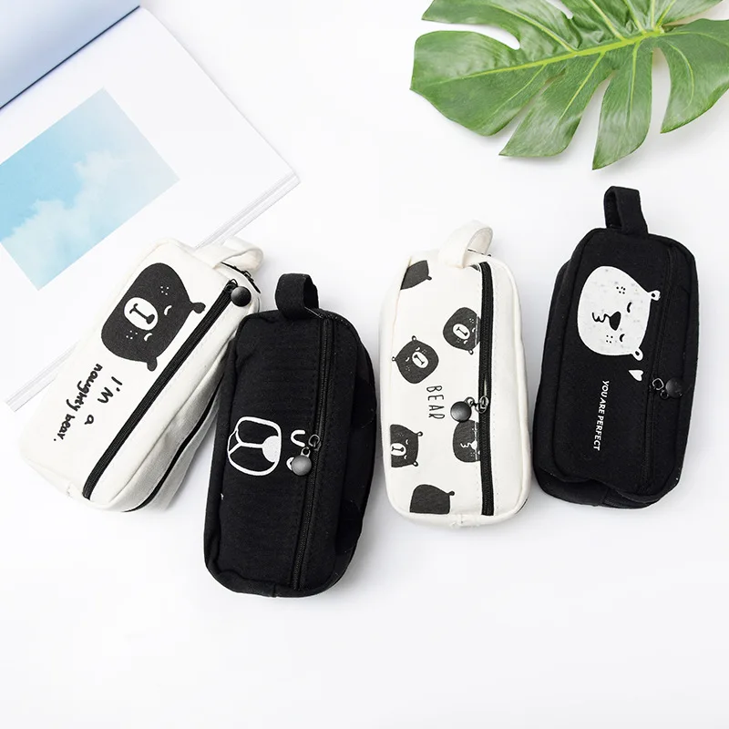 Cute White Bear Large Pencil Case Kawai Canvas Cometic Bags Pouch Pencil Box For Girls Boys School Supplies Korean Stationery
Cute White Bear Large Pencil Case Kawai Canvas Cometic Bags Pouch Pencil Box For Girls Boys School Supplies Korean Stationery