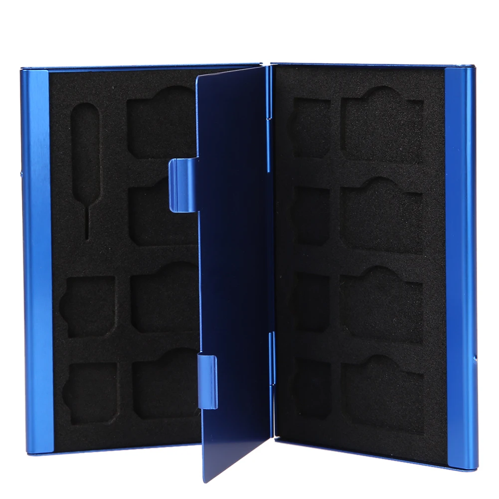 15 in 1 Aluminum Memory Card Storage Case Box Holders Protector for SIM Card/Micro-SIM Card/Needle Anti-magnetic
15 in 1 Aluminum Memory Card Storage Case Box Holders Protector for SIM Card/Micro-SIM Card/Needle Anti-magnetic
