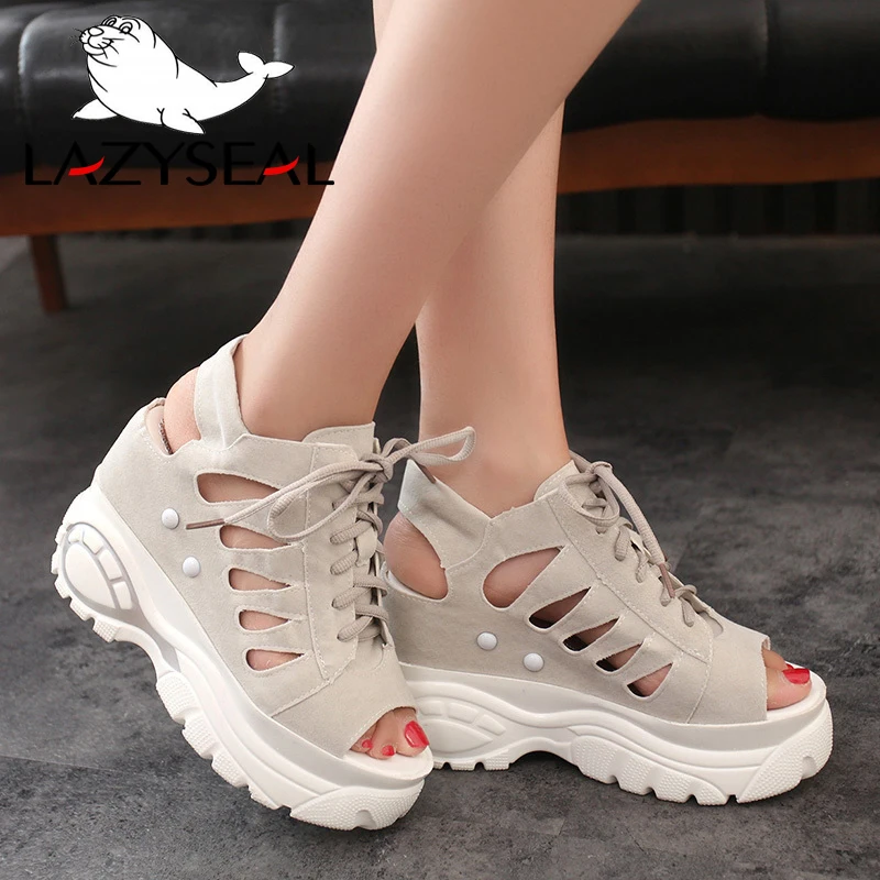 LazySeal Platform Height Increasing Thick Sole Women Wedge Sandals Peep Toe Sandals Woman 2019 Summer Women Lace-up Shoes Women
LazySeal Platform Height Increasing Thick Sole Women Wedge Sandals Peep Toe Sandals Woman 2019 Summer Women Lace-up Shoes Women